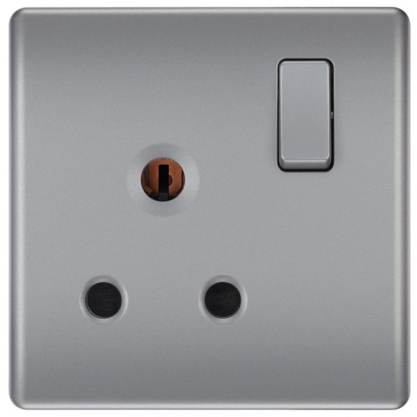 Grey Colour 15A Switched Socket