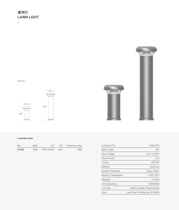 Pioneer Bollard SPC1015