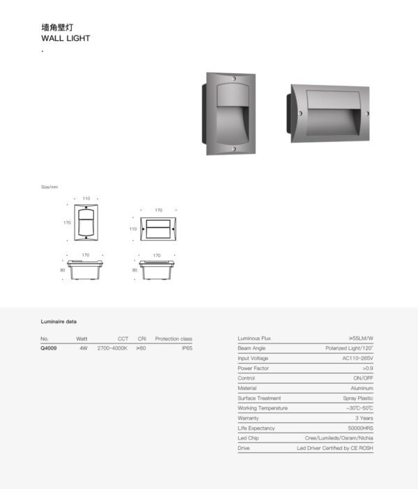 Recta Step Light STQ4009