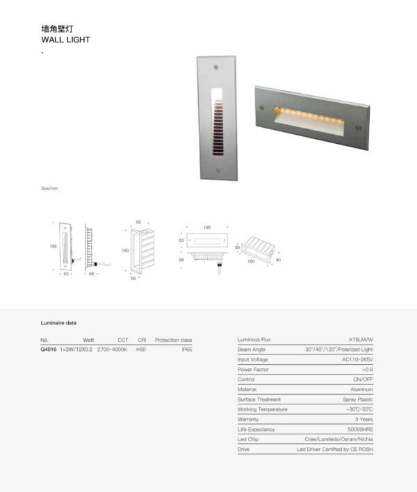 Horiz Step Light STQ4016